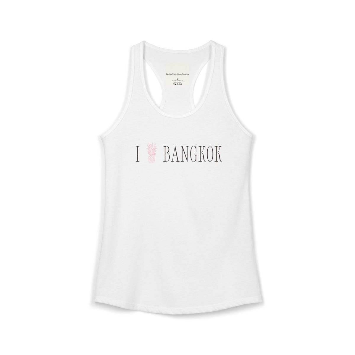 Bangkok Pineapple Pink Guava White Tank Top