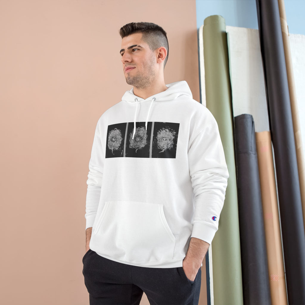 Cosmic Spirit White/Black Champion Logo Hoodie