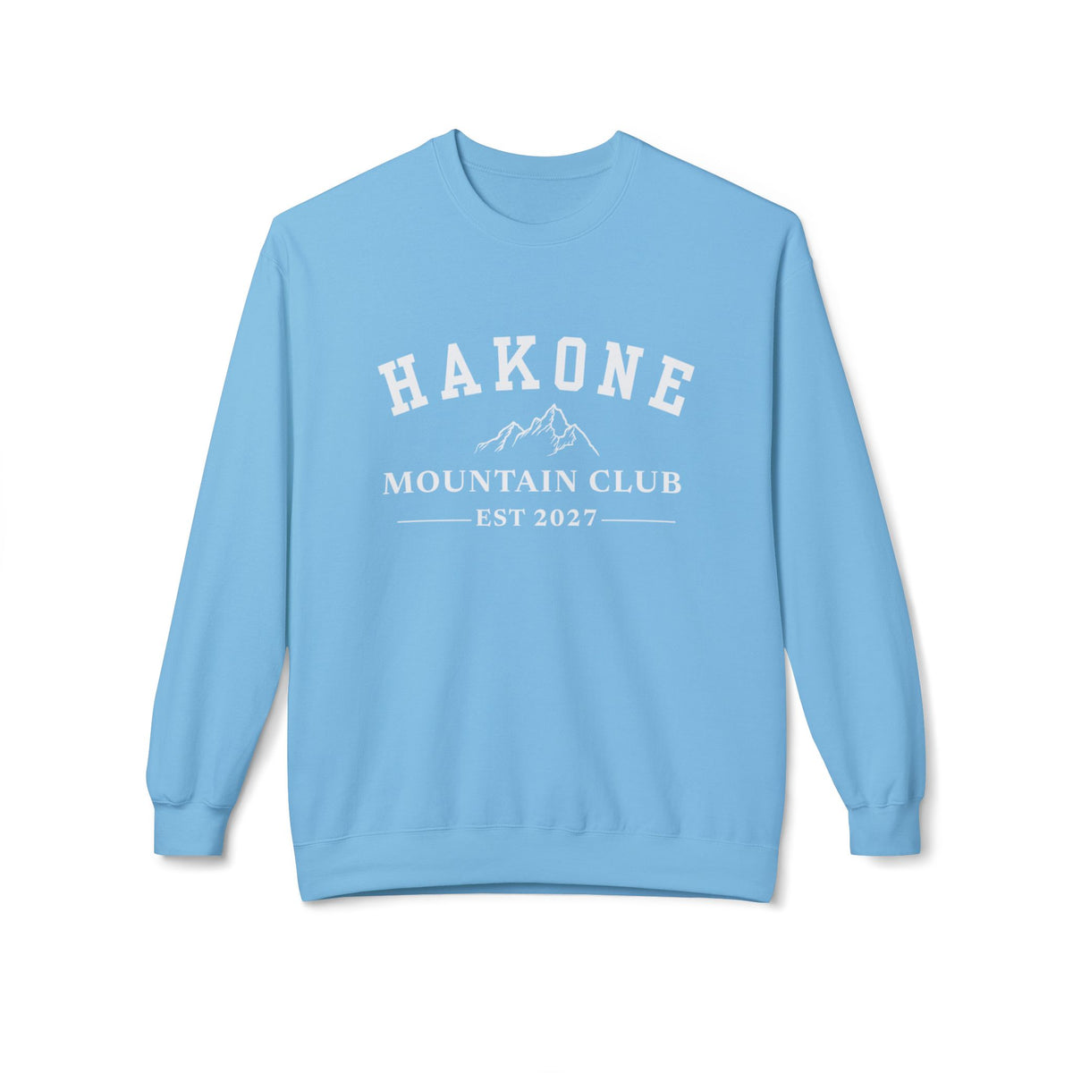 Hakone Mountain Club Logo Green/White/Light Blue Crewneck