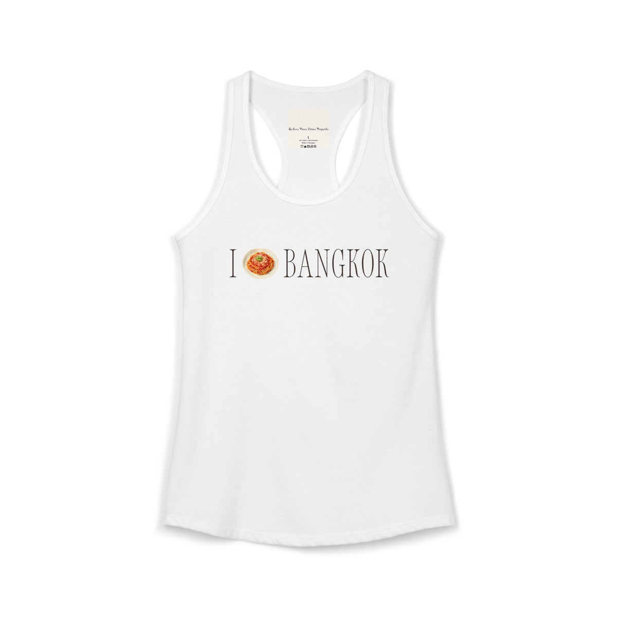 Bangkok Pasta White Tank Top