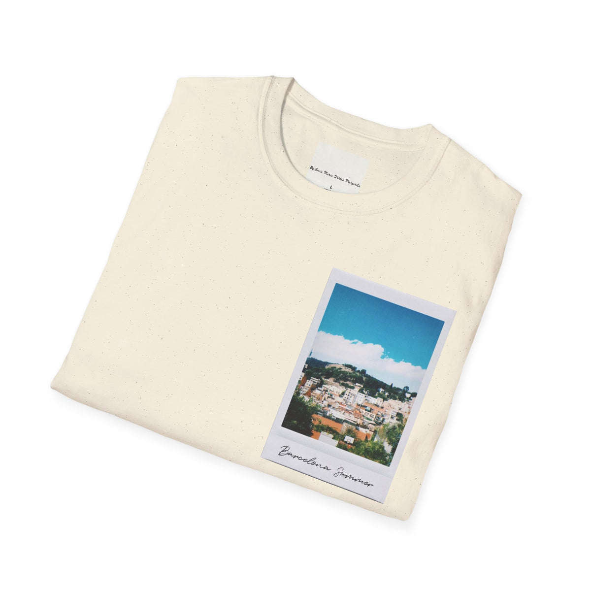 Barcelona Summer White/Natural/Navy T-Shirt