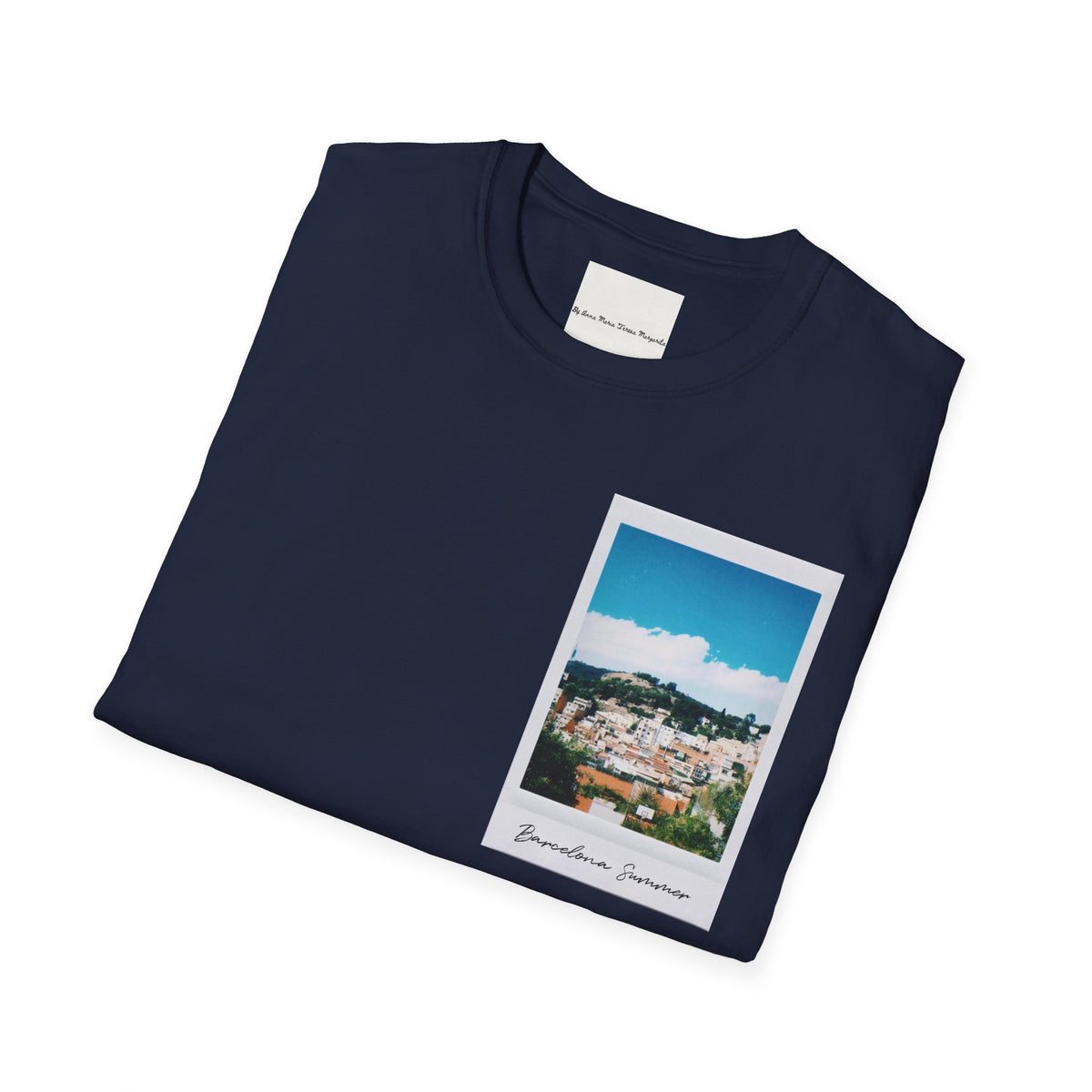 Barcelona Summer White/Natural/Navy T-Shirt