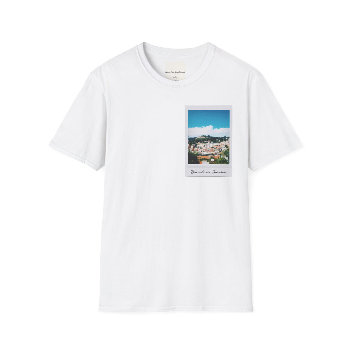 Barcelona Summer White/Natural/Navy T-Shirt