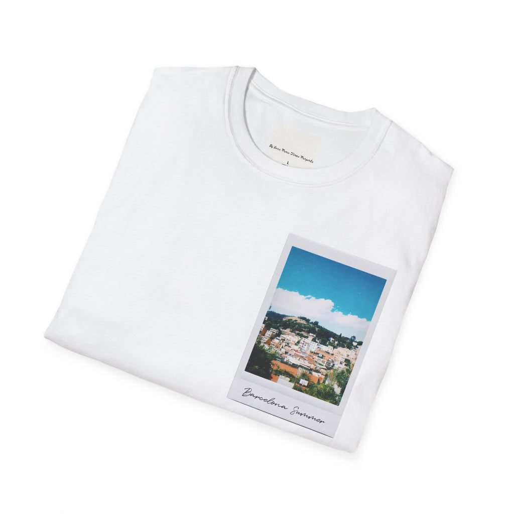 Barcelona Summer White/Natural/Navy T-Shirt