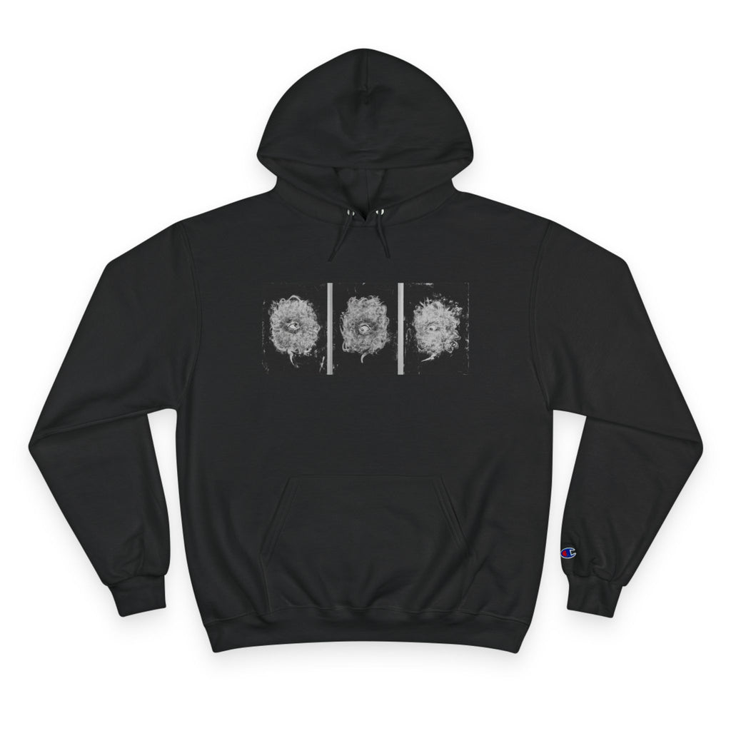 Cosmic Spirit White/Black Champion Logo Hoodie
