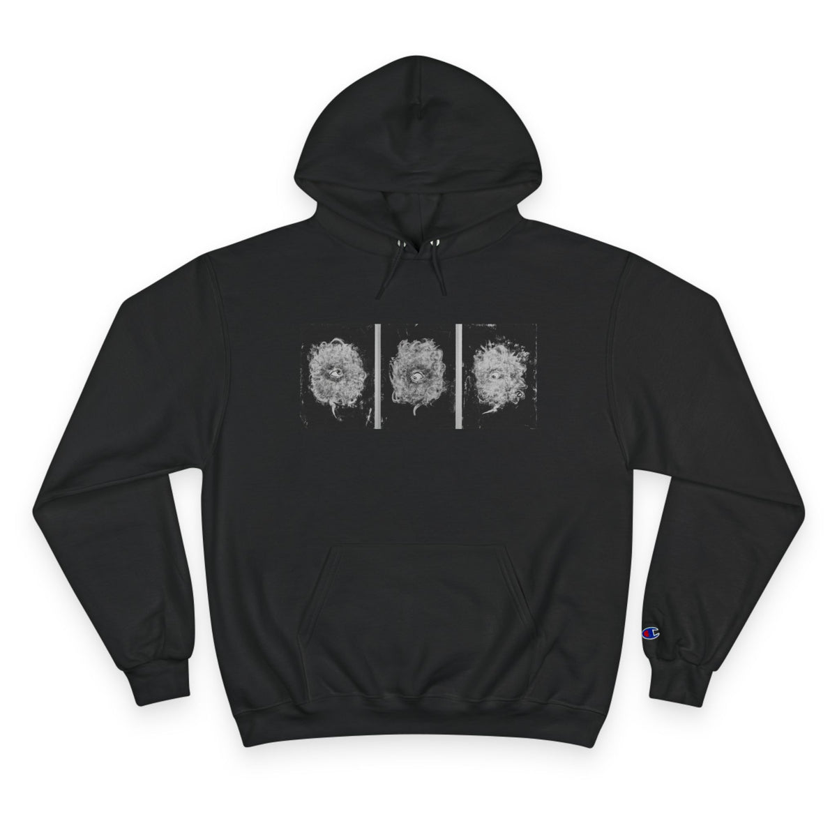Cosmic Spirit White/Black Champion Logo Hoodie