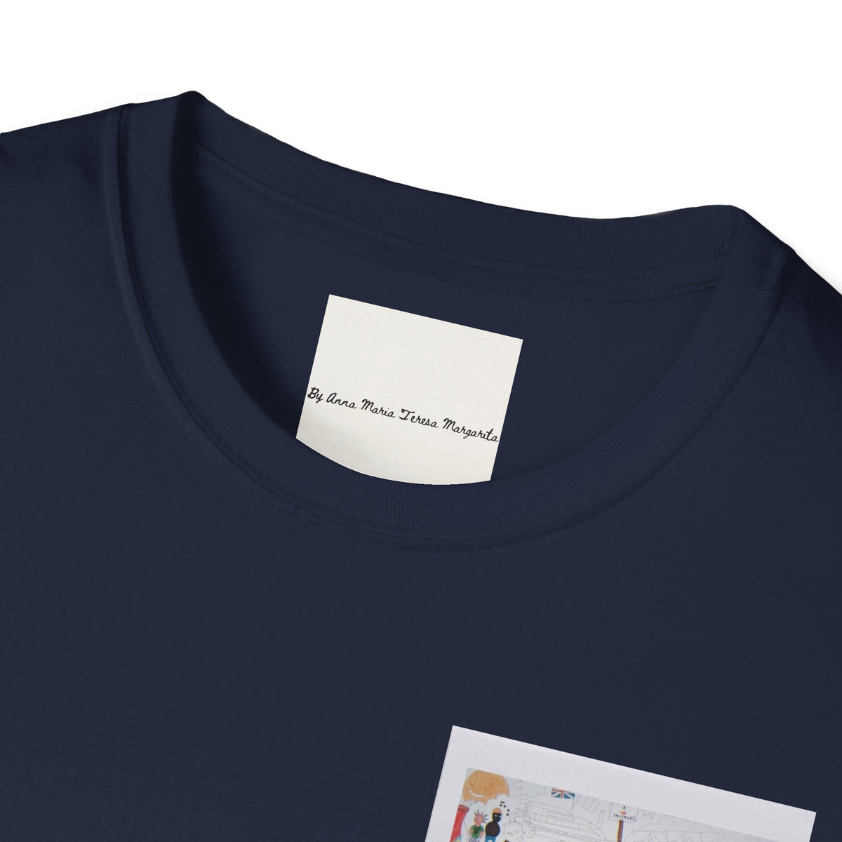 London Summer White/Natural/Navy T-Shirt