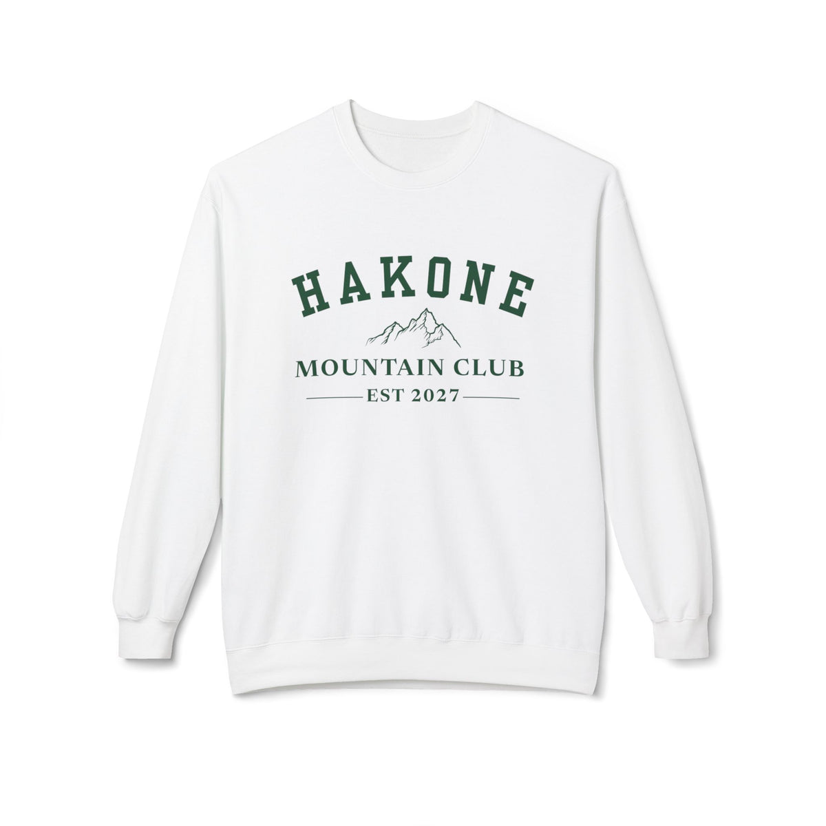 Hakone Mountain Club Logo Green/White/Light Blue Crewneck