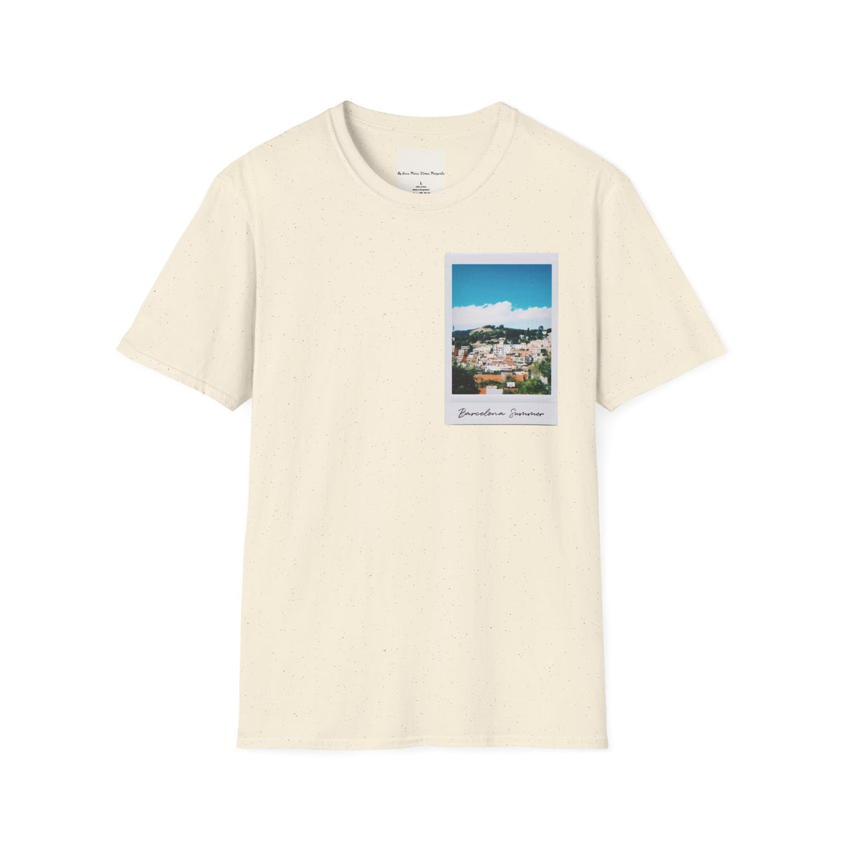 Barcelona Summer White/Natural/Navy T-Shirt