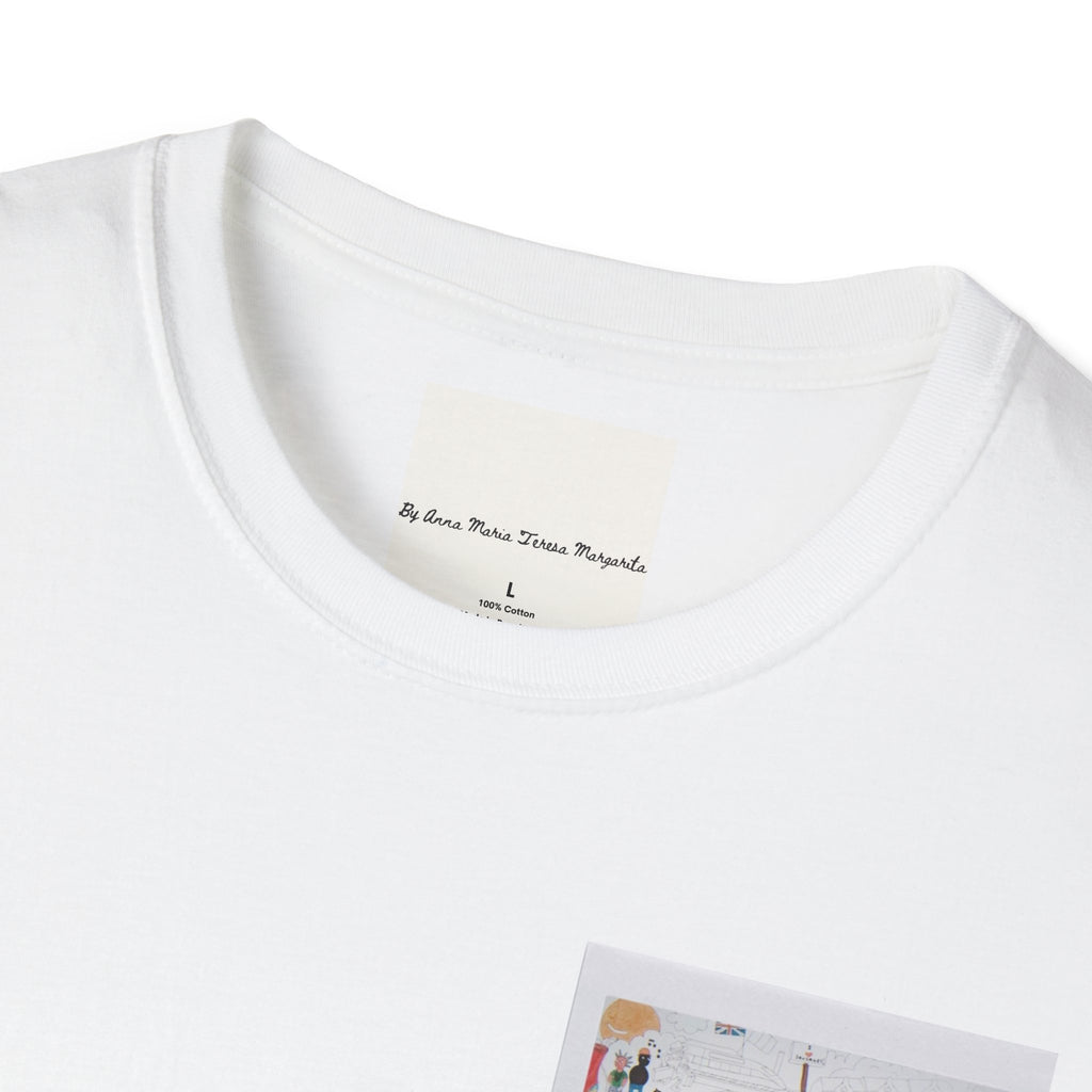 London Summer White/Natural/Navy T-Shirt
