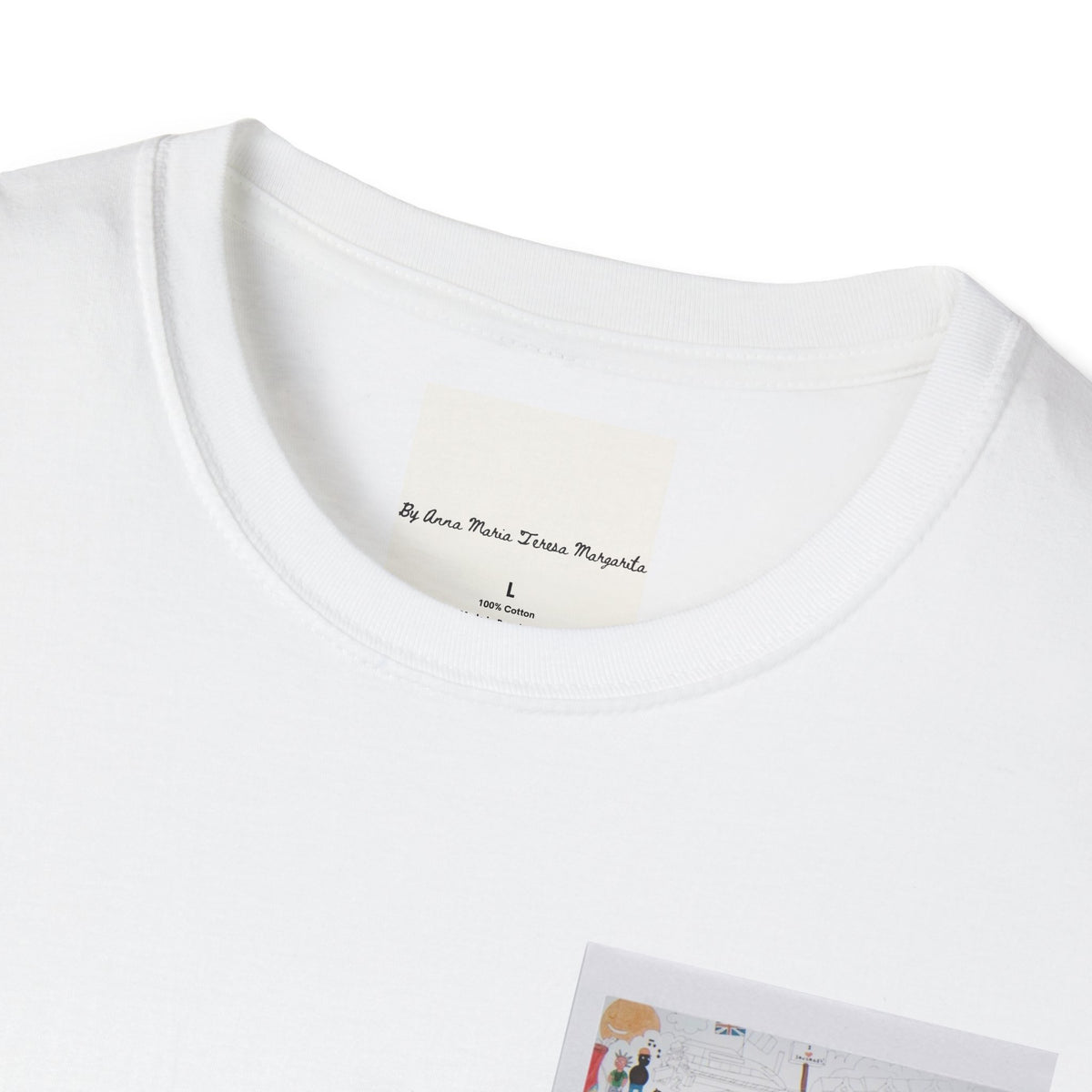 London Summer White/Natural/Navy T-Shirt
