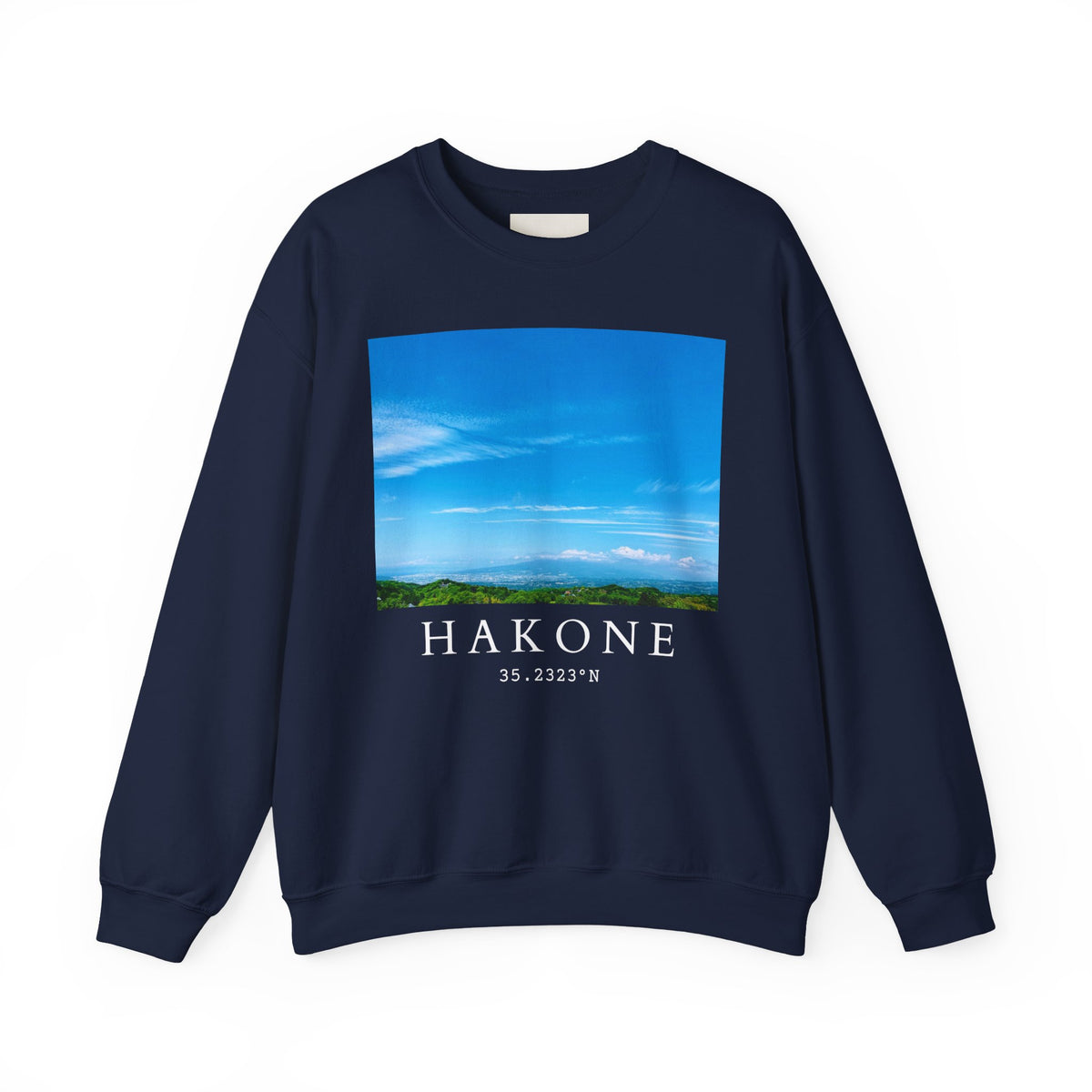 Hakone Mountain Club White/Black/Navy/Light Pink Crewneck